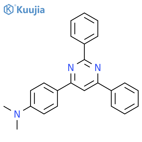 BENZENAMINE, 4-(2,6-DIPHENYL-4-PYRIMIDINYL)-N,N-DIMETHYL- structure