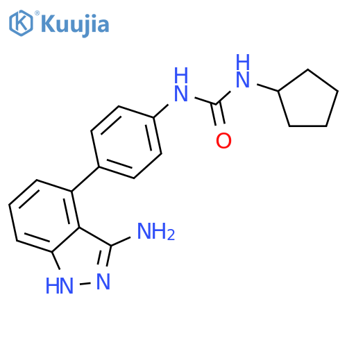 UREA, N-[4-(3-AMINO-1H-INDAZOL-4-YL)PHENYL]-N'-CYCLOPENTYL- structure