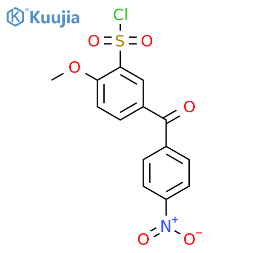 2-Methoxy-5-(4-nitrobenzoyl)benzenesulfonyl Chloride structure
