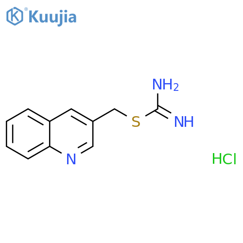 Carbamimidothioic acid, 3-quinolinylmethyl ester, dihydrochloride (9CI) structure