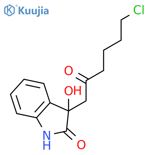 2H-Indol-2-one, 3-(6-chloro-2-oxohexyl)-1,3-dihydro-3-hydroxy- structure