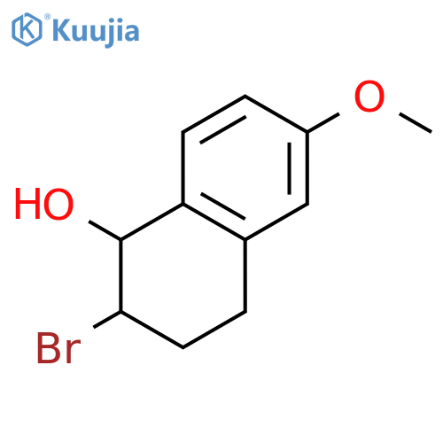2-bromo-6-methoxy-1,2,3,4-tetrahydronaphthalen-1-ol structure