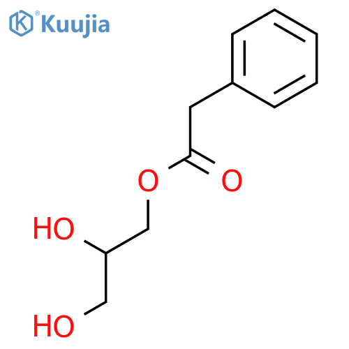 Benzeneacetic acid, (2R)-2,3-dihydroxypropyl ester structure