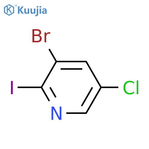 3-Bromo-5-chloro-2-iodopyridine structure