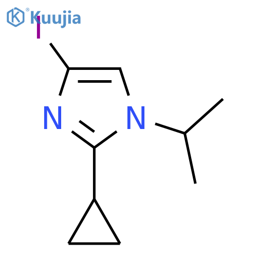 1H-Imidazole, 2-cyclopropyl-4-iodo-1-(1-methylethyl)- structure