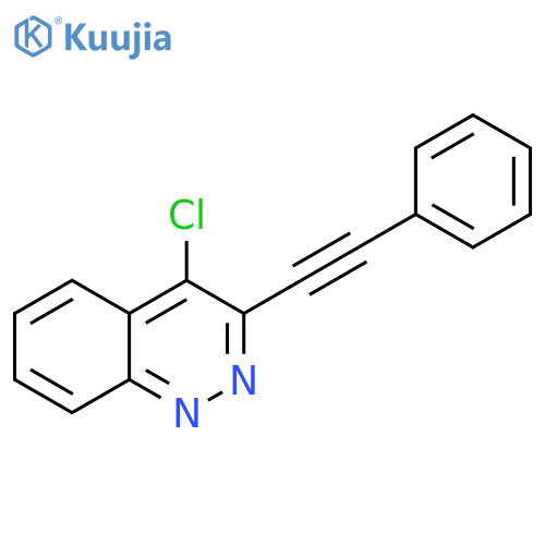 Cinnoline, 4-chloro-3-(phenylethynyl)- structure