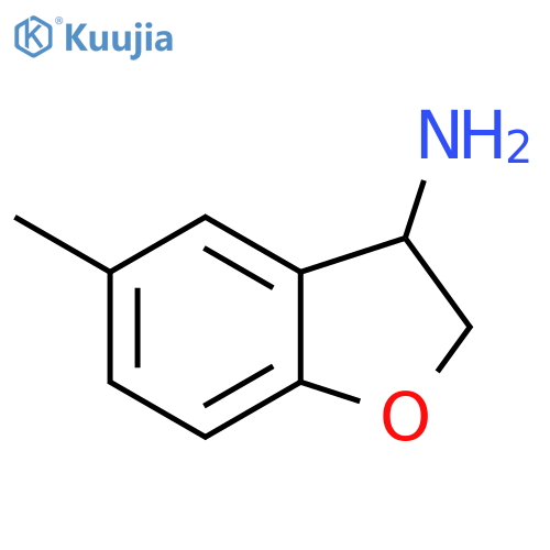 5-methyl-2,3-dihydro-1-benzofuran-3-amine structure