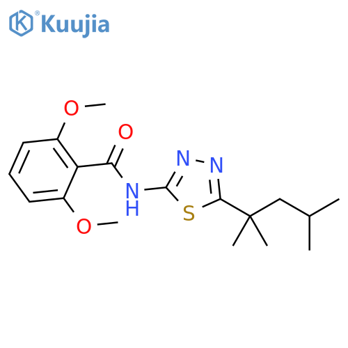 Benzamide, 2,6-dimethoxy-N-[5-(1,1,3-trimethylbutyl)-1,3,4-thiadiazol-2-yl]- structure