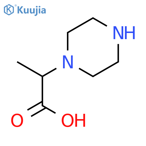 2-(Piperazin-1-yl)propanoic acid structure