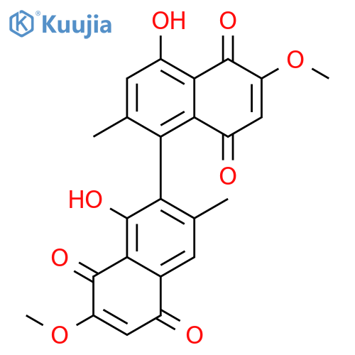 [1,2'-Binaphthalene]-5,5',8,8'-tetrone, 1',4-dihydroxy-6,7'-dimethoxy-2,3'-dimethyl- structure