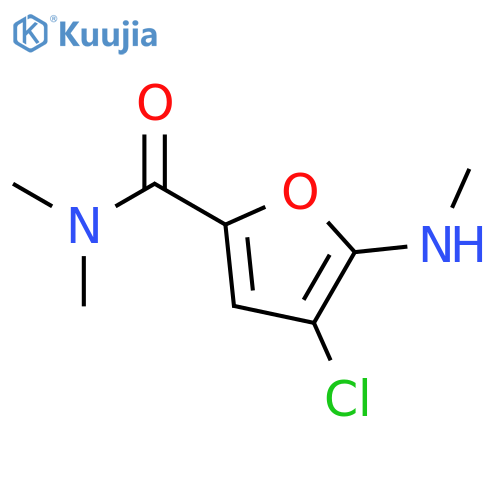 2-Furancarboxamide,4-chloro-N,N-dimethyl-5-(methylamino)- structure