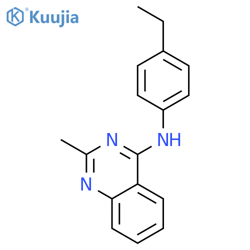 4-Quinazolinamine, N-(4-ethylphenyl)-2-methyl- structure