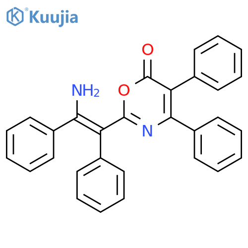 6H-1,3-Oxazin-6-one,2-[(1Z)-2-amino-1,2-diphenylethenyl]-4,5-diphenyl- structure