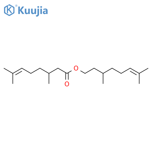 6-Octenoic acid,3,7-dimethyl-, 3,7-dimethyl-6-octen-1-yl ester structure