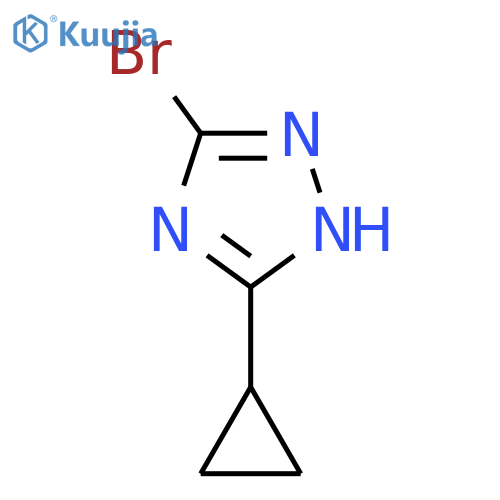 5-bromo-3-cyclopropyl-1H-1,2,4-triazole structure