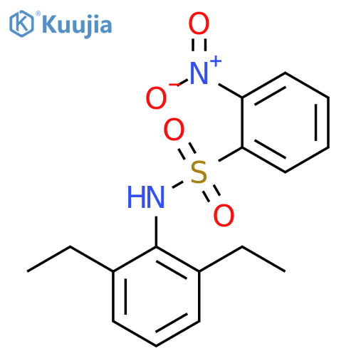 N-(2,6-diethylphenyl)-2-nitrobenzenesulfonamide structure