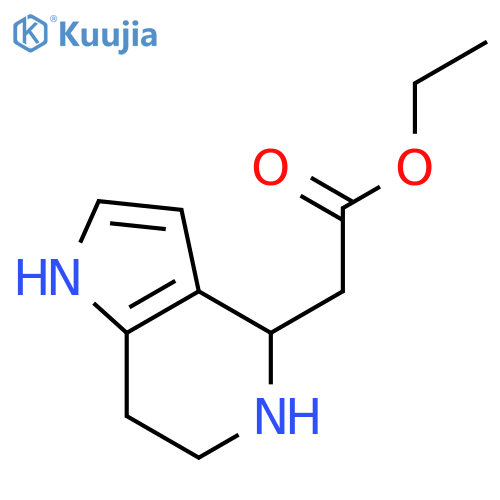 4,5,6,7-tetrahydro-1H-Pyrrolo[3,2-c]pyridine-4-acetic acid ethyl ester structure
