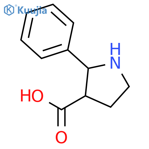 Methyl cis-2-Phenyl-3-pyrrolidinecarboxylate structure