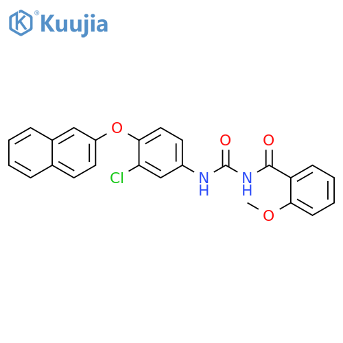 Benzamide,N-[[[3-chloro-4-(2-naphthalenyloxy)phenyl]amino]carbonyl]-2-methoxy- structure