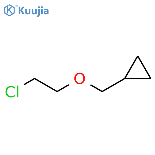 (2-chloroethoxy)methylcyclopropane structure