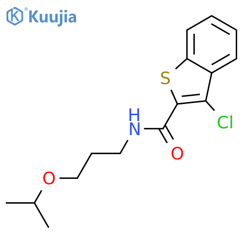3-Chloro-benzo[b]thiophene-2-carboxylic acid (3-isopropoxy-propyl)-amide structure