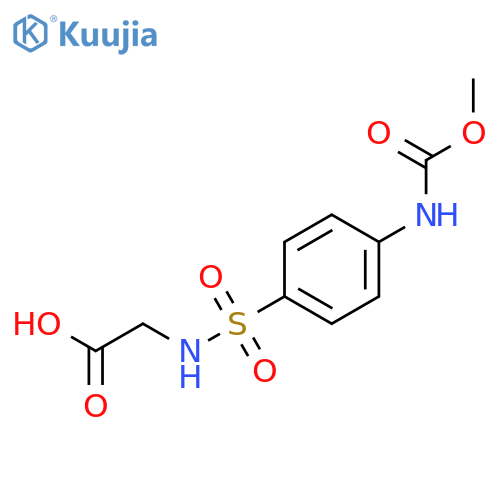 2-[[4-(methoxycarbonylamino)phenyl]sulfonylamino]acetic Acid structure