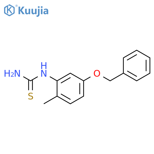 Thiourea, [2-methyl-5-(phenylmethoxy)phenyl]- structure