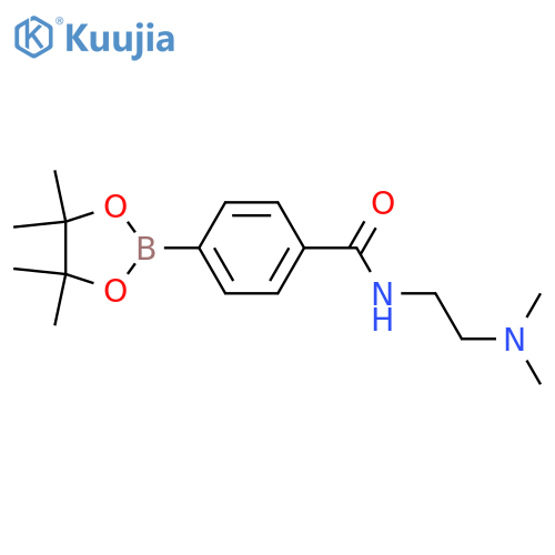 4-(2-(Dimethylamino)ethylcarbamoyl)phenylboronic acid, pinacol ester structure