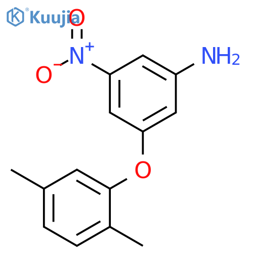3-(2,5-dimethylphenoxy)-5-nitroaniline structure