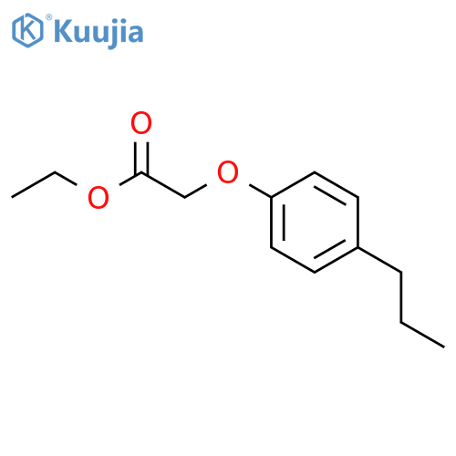 (4-Propyl-phenoxy)-acetic acid ethyl ester structure