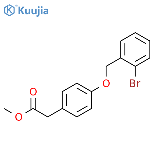BENZENEACETIC ACID, 4-[(2-BROMOPHENYL)METHOXY]-, METHYL ESTER structure