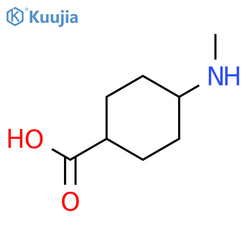 Cyclohexanecarboxylic acid, 4-(methylamino)- structure