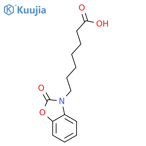 3(2H)-Benzoxazoleheptanoic acid, 2-oxo- structure