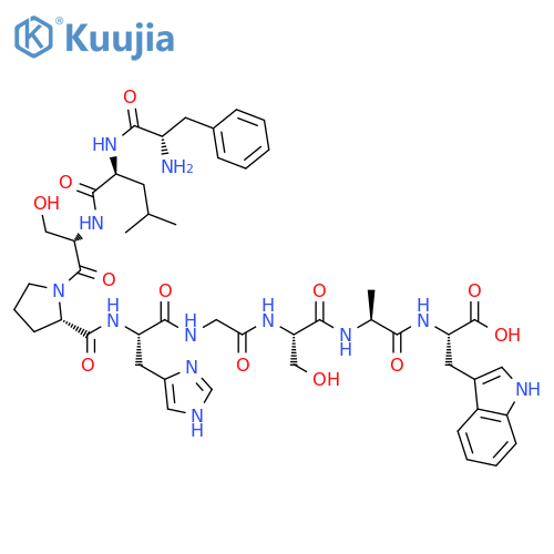 L-Tryptophan, L-phenylalanyl-L-leucyl-L-seryl-L-prolyl-L-histidylglycyl-L-seryl-L-alanyl- (9CI) structure