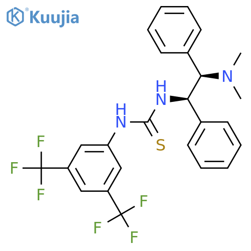 3-3,5-bis(trifluoromethyl)phenyl-1-(1R,2R)-2-(dimethylamino)-1,2-diphenylethylthiourea structure
