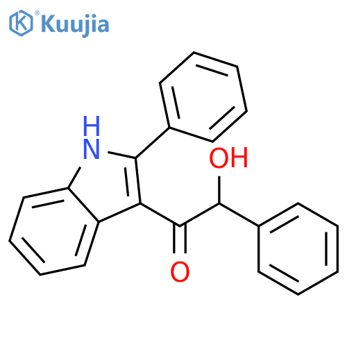 Ethanone, 2-hydroxy-2-phenyl-1-(2-phenyl-1H-indol-3-yl)- structure