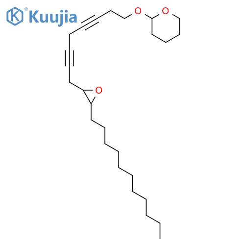 2H-Pyran,tetrahydro-2-[[8-[(2S,3R)-3-undecyloxiranyl]-3,6-octadiynyl]oxy]- structure