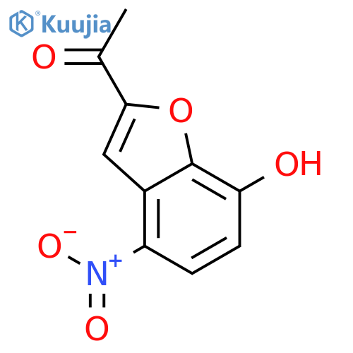 ETHANONE, 1-(7-HYDROXY-4-NITRO-2-BENZOFURANYL)- structure