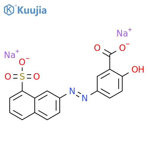 Benzoic acid,2-hydroxy-5-[2-(8-sulfo-2-naphthalenyl)diazenyl]-, sodium salt (1:?) structure