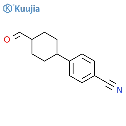 4-(4-formylcyclohexyl)Benzonitrile structure