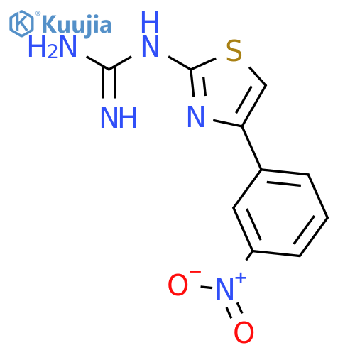 GUANIDINE, [4-(3-NITROPHENYL)-2-THIAZOLYL]- structure