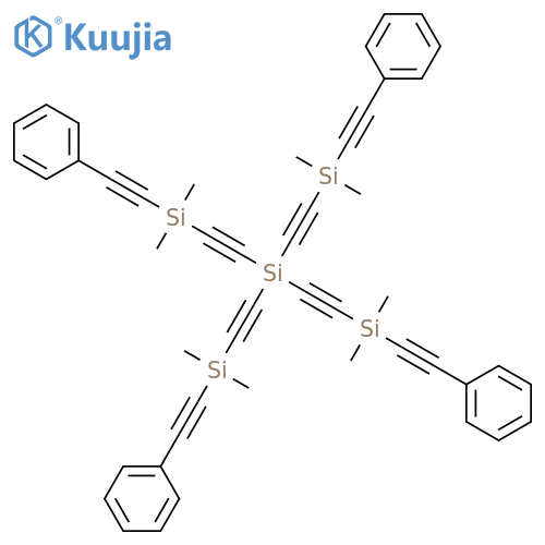 Silane, tetrakis[[dimethyl(phenylethynyl)silyl]ethynyl]- structure