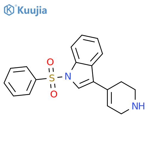 1H-Indole, 1-(phenylsulfonyl)-3-(1,2,3,6-tetrahydro-4-pyridinyl)- structure