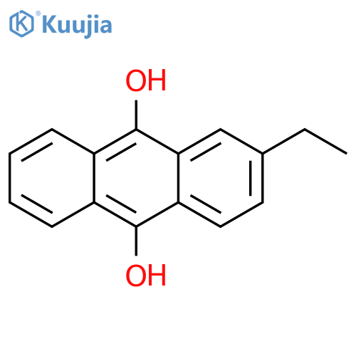 9,10-Anthracenediol, 2-ethyl- structure