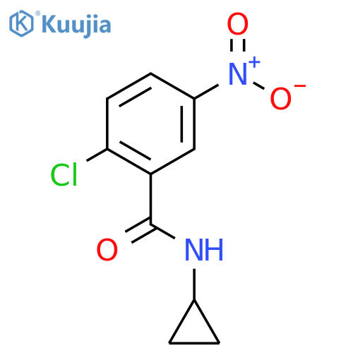 2-chloro-N-cyclopropyl-5-nitrobenzamide structure