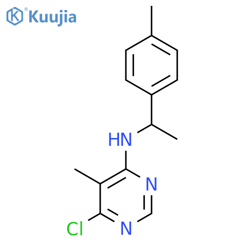 4-PYRIMIDINAMINE, 6-CHLORO-5-METHYL-N-[1-(4-METHYLPHENYL)ETHYL]- structure