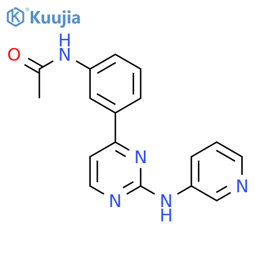 Acetamide, N-[3-[2-(3-pyridinylamino)-4-pyrimidinyl]phenyl]- structure