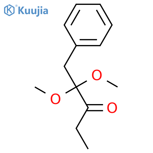 3-PENTANONE, 2,2-DIMETHOXY-1-PHENYL- structure