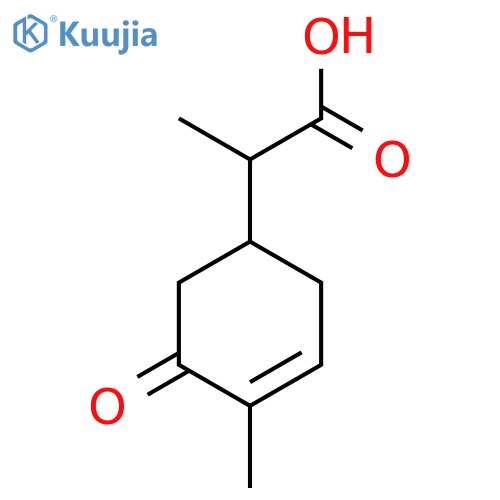 alpha,4-Dimethyl-5-oxo-3-cyclohexene-1-acetic acid structure