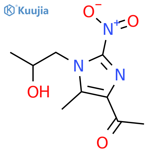 ETHANONE, 1-[1-(2-HYDROXYPROPYL)-5-METHYL-2-NITRO-1H-IMIDAZOL-4-YL]- structure